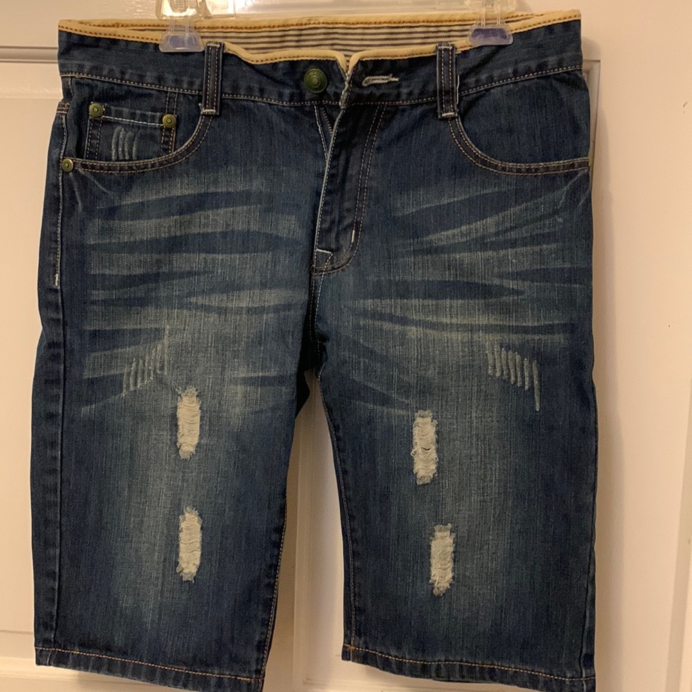 jeans men’s distressed jean shorts